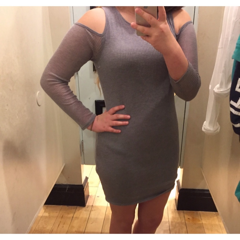 Gray t-shirt Dress